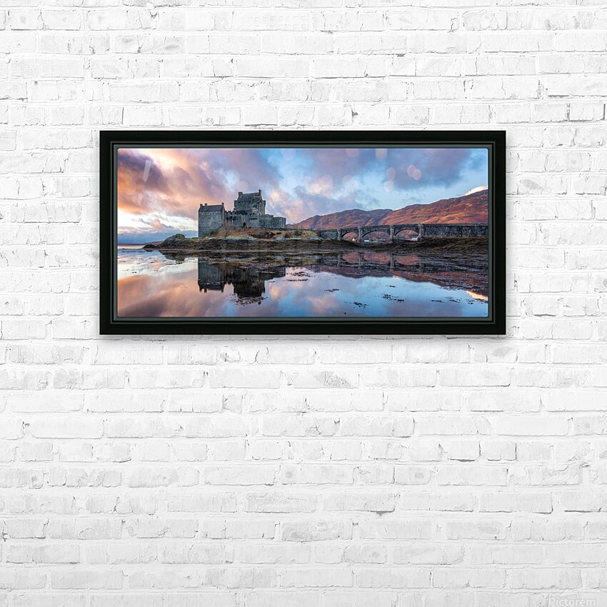 Eilean Donan Castle Scotland HD Sublimation Metal print with Decorating Float Frame (BOX)