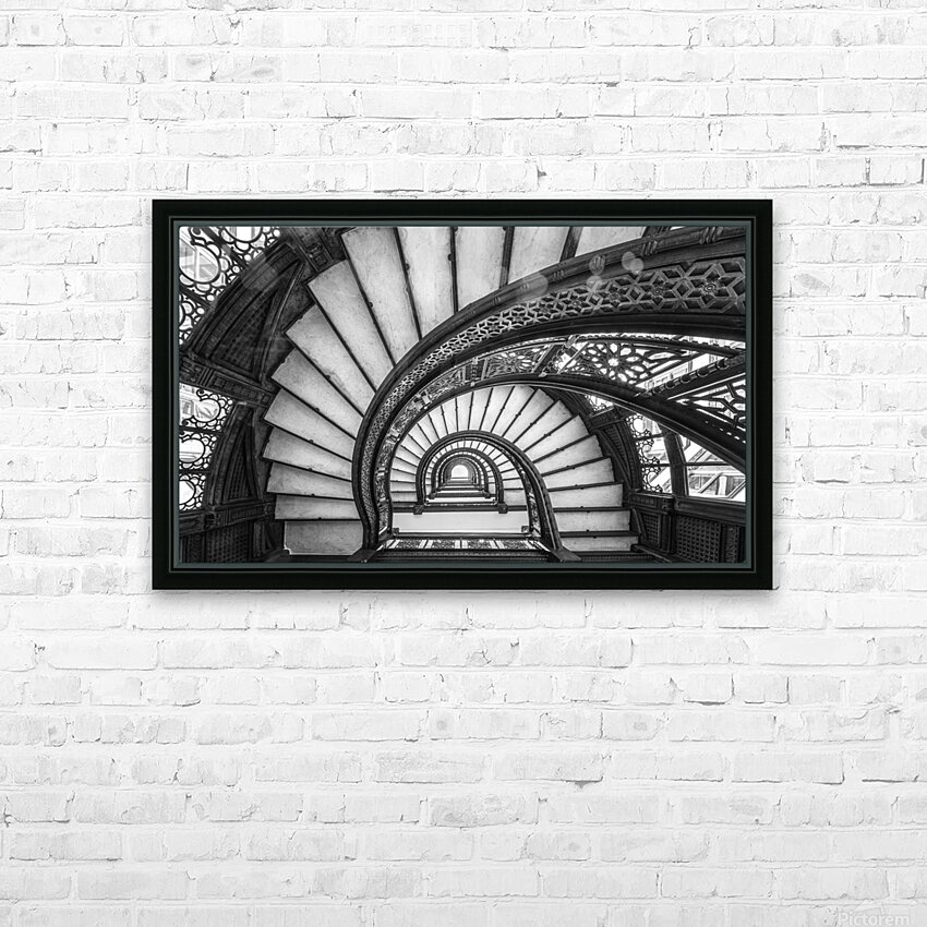 The Rookery Spiral Stairs HD Sublimation Metal print with Decorating Float Frame (BOX)