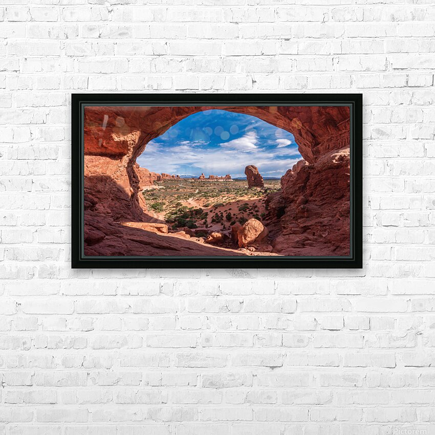 Double Arch HD Sublimation Metal print with Decorating Float Frame (BOX)