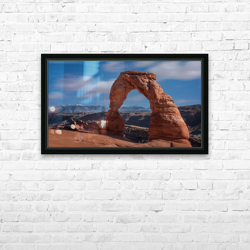 Delicate Arch HD Sublimation Metal print with Decorating Float Frame (BOX)