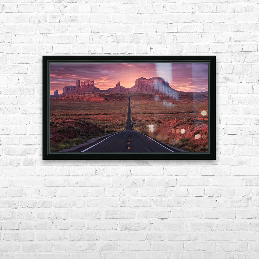 Monument Valley HD Sublimation Metal print with Decorating Float Frame (BOX)