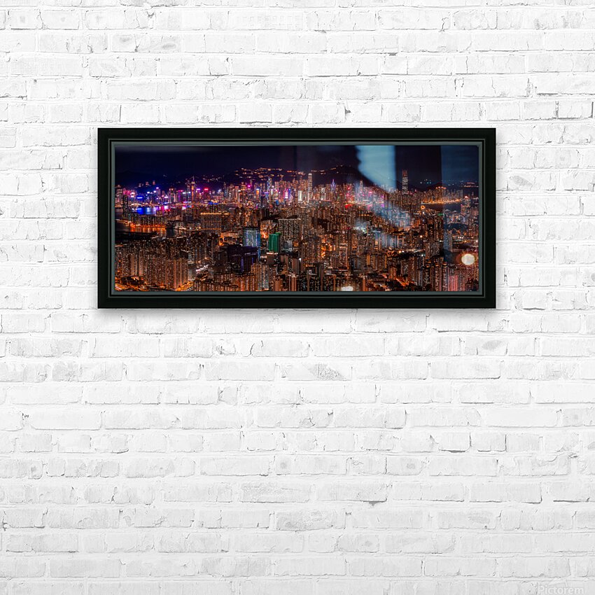 Bright Lights Big City HD Sublimation Metal print with Decorating Float Frame (BOX)