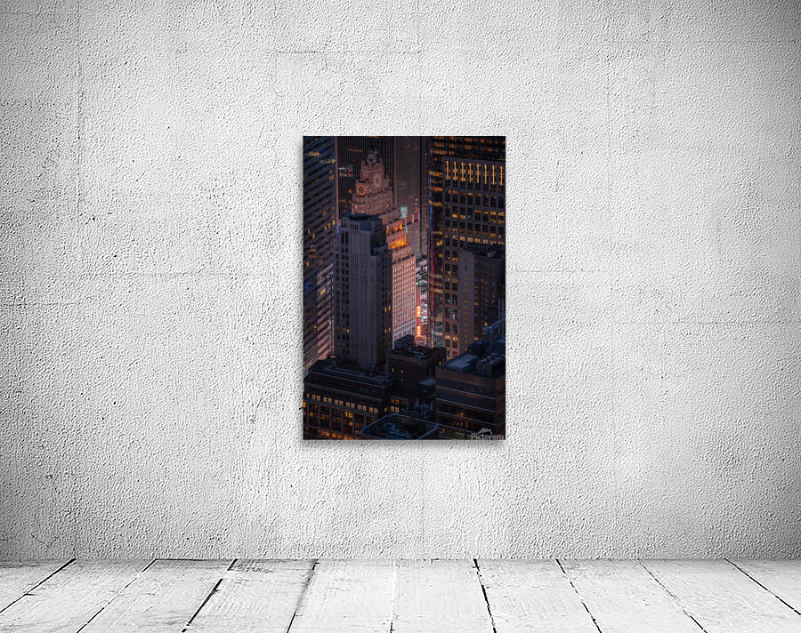 Timeless New York | Aerial View of Times Square from Empire State Building Wall Preview