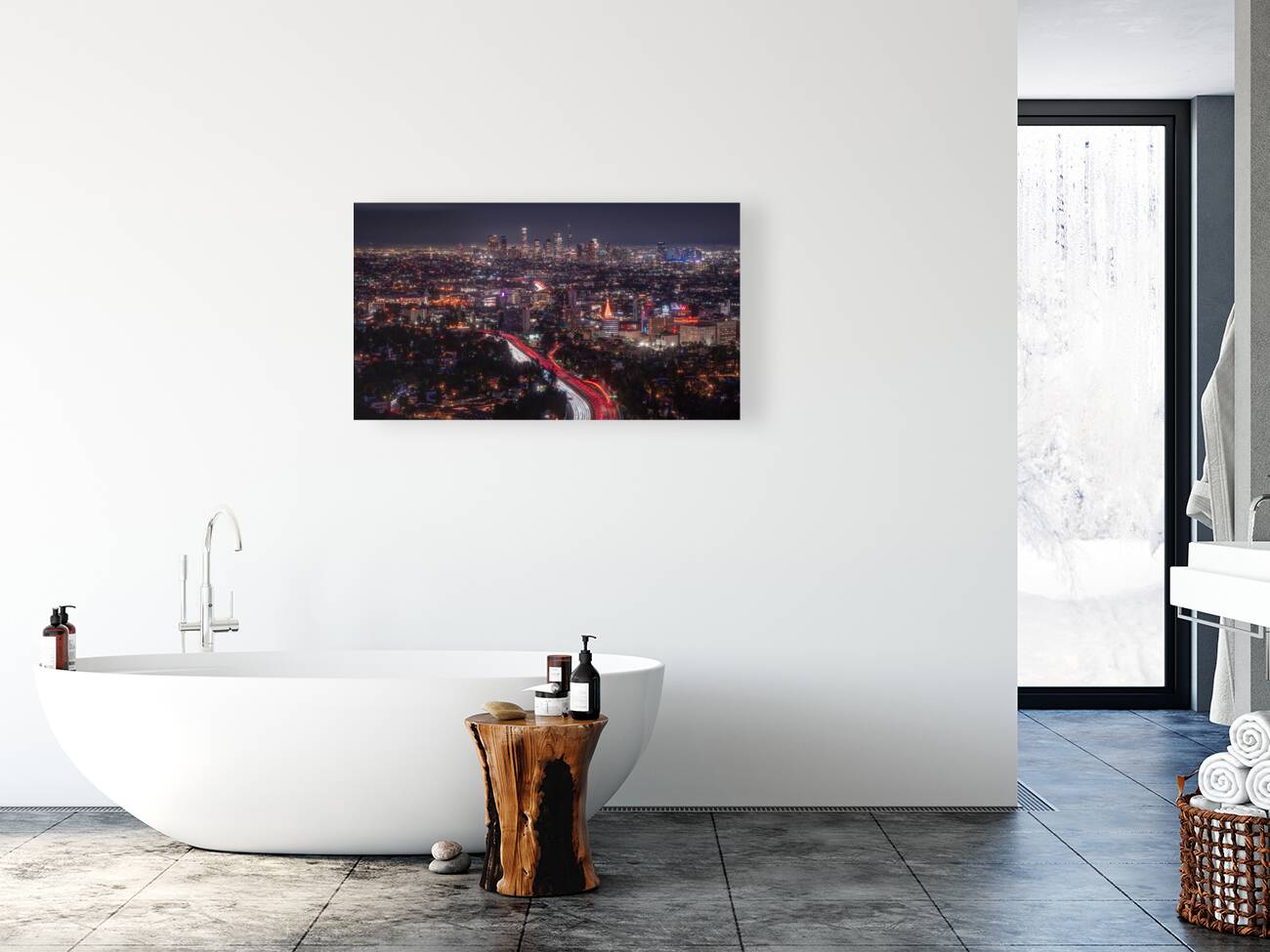 City of Lights | Los Angeles Night Photo Reproduction