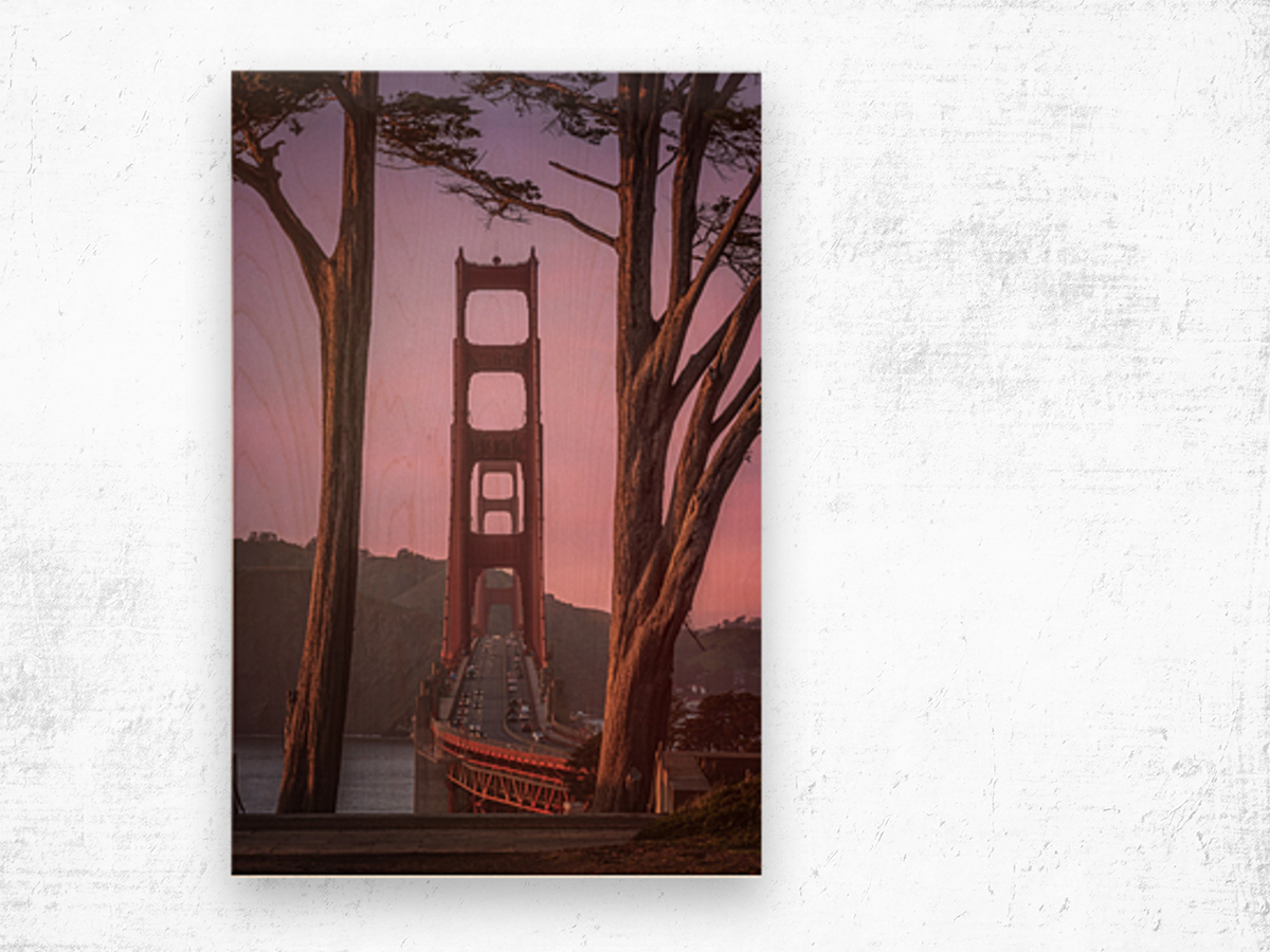 Golden Gate Bridge San Francisco Wood print