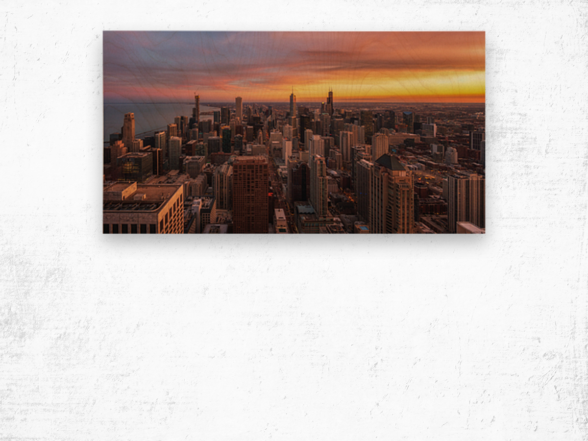 Chicago 360 Wood print