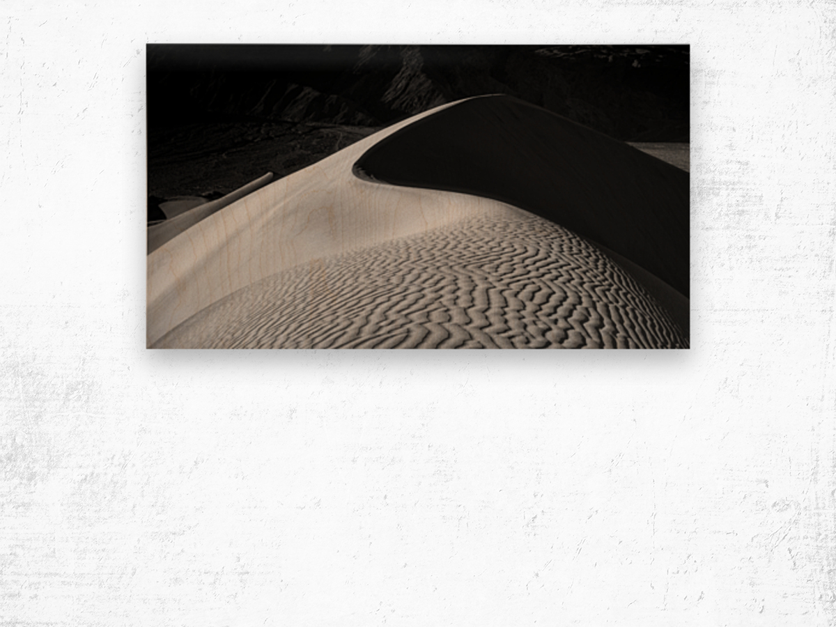Mesquite Flatdunes Death Valley National Park Wood print