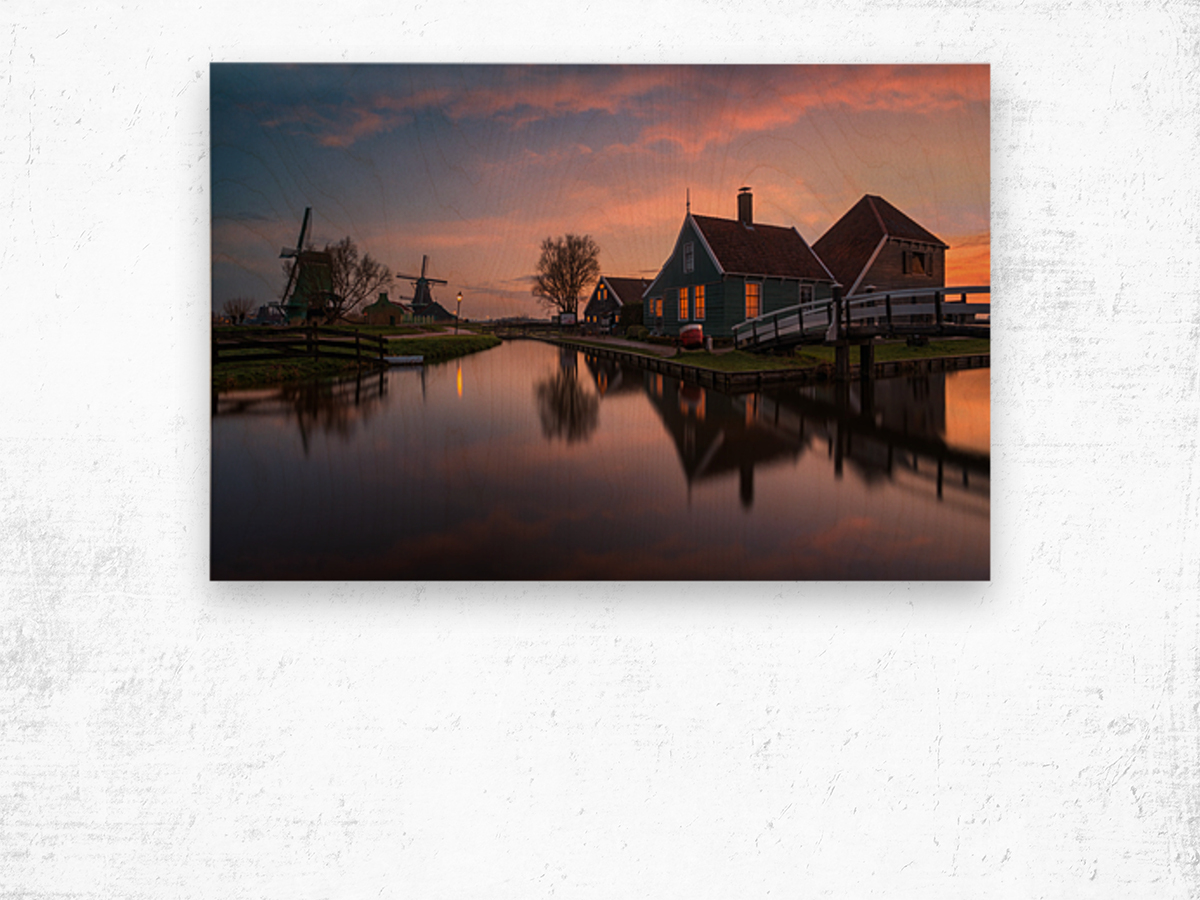 Dutch Landscape Wood print
