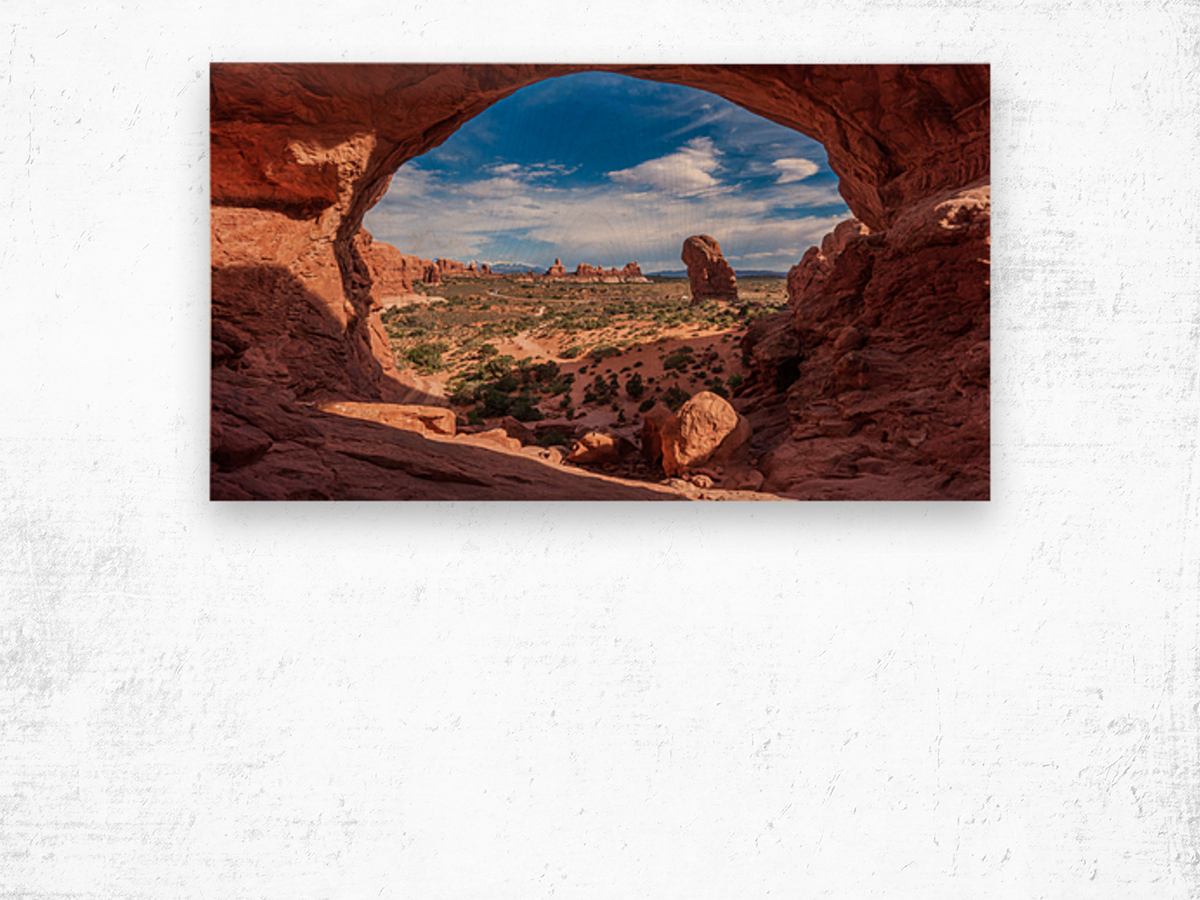 Double Arch Wood print