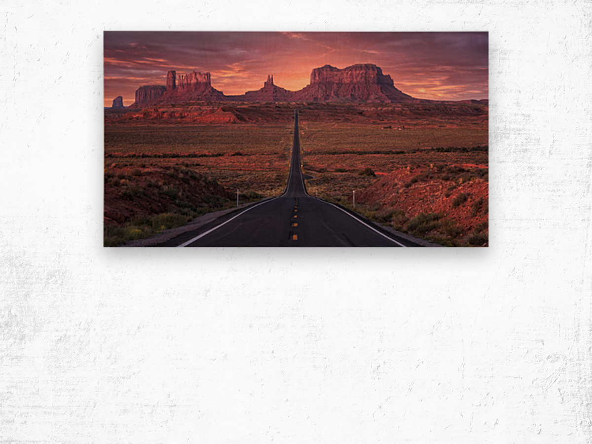 Monument Valley Wood print